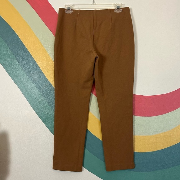 Chico's Juliet Ankle Pants Tan Camel Knit Ponte Pant Womens - Picture 4 of 8